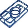 Color Edge Mag Cover Case Compatible With Magsafe For Iphone 14 Pro Navy Blue OEM