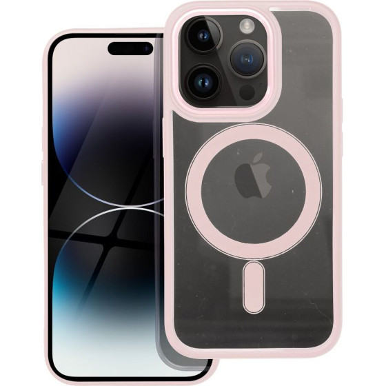Color Edge Mag Cover Case Compatible With Magsafe For Iphone 14 Pro Pink OEM