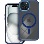 Color Edge Mag Cover Case Compatible With Magsafe For Iphone 15 Navy Blue OEM