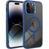 Color Edge Mag Cover Case Compatible With Magsafe For Iphone 15 Navy Blue OEM