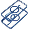 Color Edge Mag Cover Case Compatible With Magsafe For Iphone 15 Navy Blue OEM