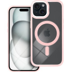 Color Edge Mag Cover Case Compatible With Magsafe For Iphone 15 Pink OEM