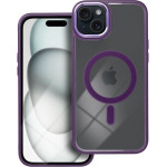 Color Edge Mag Cover Case Compatible With Magsafe For Iphone 15 Plus Deep Purple OEM
