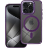 Color Edge Mag Cover Case Compatible With Magsafe For Iphone 15 Pro Deep Purple OEM
