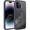Color Edge Mag Cover Case Compatible With Magsafe For Iphone 15 Pro Deep Purple OEM