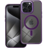 Color Edge Mag Cover Case Compatible With Magsafe For Iphone 15 Pro Max Deep Purple OEM