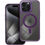 Color Edge Mag Cover Case Compatible With Magsafe For Iphone 15 Pro Max Deep Purple OEM