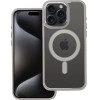 Color Edge Mag Cover Case Compatible With Magsafe For Iphone 15 Pro Max Titatnium Grey OEM