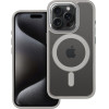Color Edge Mag Cover Case Compatible With Magsafe For Iphone 15 Pro Titatnium Grey OEM