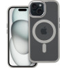 Color Edge Mag Cover Case Compatible With Magsafe For Iphone 15 Titatnium Grey OEM