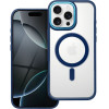 Color Edge Mag Cover Case Compatible With Magsafe For Iphone 16 Pro Max Navy Blue OEM