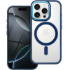 Color Edge Mag Cover Case Compatible With Magsafe For Iphone 16 Pro Navy Blue OEM