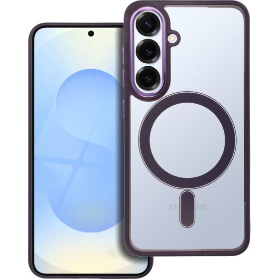 Color Edge Mag Cover Case Compatible With Magsafe For Samsung S25 Deep Purple OEM
