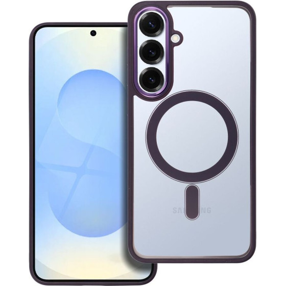 Color Edge Mag Cover Case Compatible With Magsafe For Samsung S25 Plus Deep Purple OEM