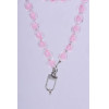 Colorful Pendant For The Phone / Cord Length 120cm (60cm In The loop) / On Neck - Lite Pink OEM