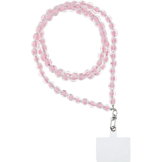 Colorful Pendant For The Phone / Cord Length 120cm (60cm In The loop) / On Neck - Lite Pink OEM