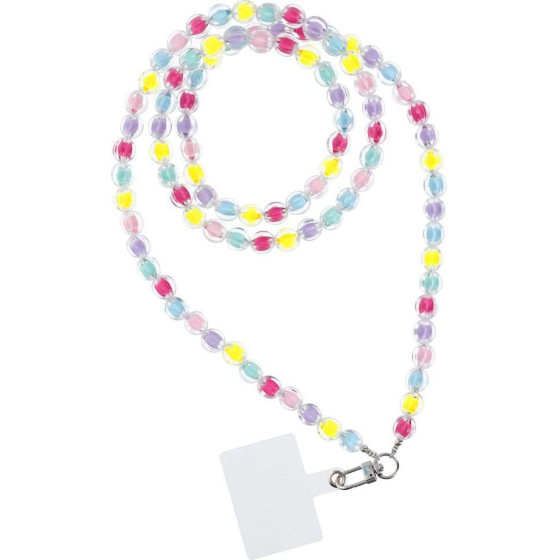 Colorful Pendant For The Phone / Cord Length 120cm (60cm In The loop) / On Neck - Multicolor OEM