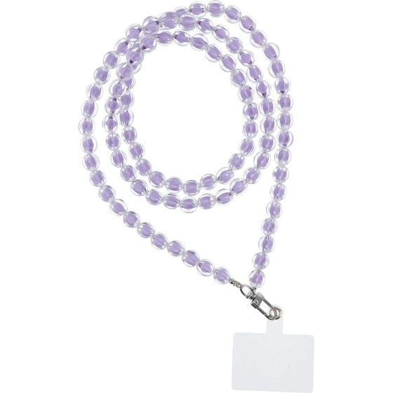 Colorful Pendant For The Phone / Cord Length 120cm (60cm In The loop) / On Neck - Purple OEM