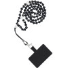 Crystal Diamond Pendant For The Phone / Cord Length 74cm (37cm In The loop) / On Neck - Black OEM