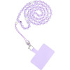 Crystal Diamond Pendant For The Phone / Cord Length 74cm (37cm In The loop) / On Neck - Purple OEM