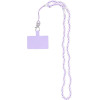 Crystal Diamond Pendant For The Phone / Cord Length 74cm (37cm In The loop) / On Neck - Purple OEM