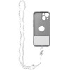 Crystal Diamond Pendant For The Phone / Cord Length 74cm (37cm In The loop) / On Neck - White OEM
