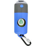 Dog Excrement Bag Dispenser With Carabiner And Flashlight LLFG24033 Blue OEM