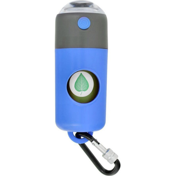 Dog Excrement Bag Dispenser With Carabiner And Flashlight LLFG24033 Blue OEM