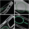 Drop Glue Colorful Ring Mag Cover Compatible With Magsafe For Iphone 14 Pro Dark Green OEM