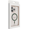 Drop Glue Colorful Ring Mag Cover Compatible With Magsafe For Iphone 14 Pro Dark Green OEM