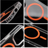 Drop Glue Colorful Ring Mag Cover Compatible With Magsafe For Iphone 16 Pro Max Orange OEM