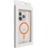 Drop Glue Colorful Ring Mag Cover Compatible With Magsafe For Iphone 16 Pro Max Orange OEM