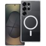Drop Glue Colorful Ring Mag Cover Compatible With Magsafe For Samsung S25 Ultra White OEM