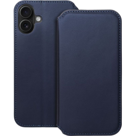 Dual Pocket Book Case For Iphone 16 Plus Navy OEM