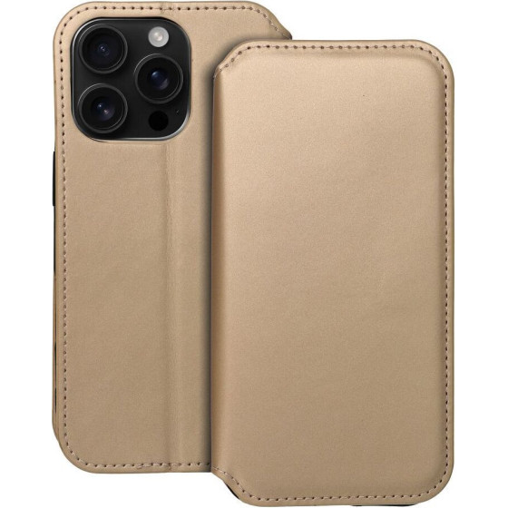 Dual Pocket Book Case For Iphone 16 Pro Gold OEM