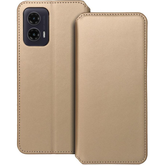 Dual Pocket Book Case For Motorola G35 5G Gold OEM