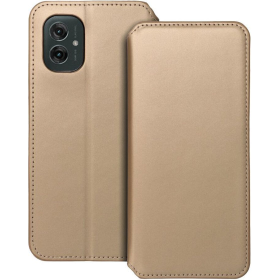 Dual Pocket Book Case For Motorola G55 5G Gold OEM