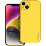 Leather Case For Iphone 14 Plus Yellow OEM