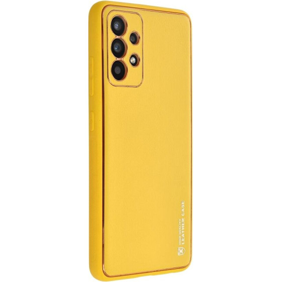 Leather Case For Samsung A25 5G Yellow OEM