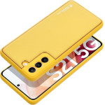 Leather Case For Samsung A35 5G Yellow OEM