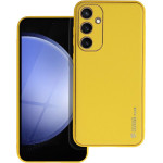 Leather Case For Samsung S23 Fe Yellow OEM