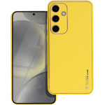Leather Case For Samsung S24 Plus Yellow OEM