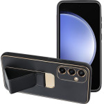 Leather Case Kickstand For Samsung S24 Fe Black OEM