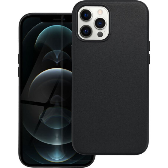 Leather Mag Cover Case For Iphone 12 Pro Max Black OEM