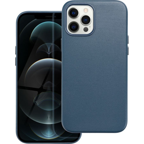 Leather Mag Cover Case For Iphone 12 Pro Max Indigo Blue OEM