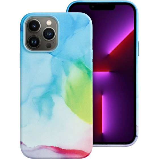 Leather Mag Cover Case For Iphone 13 Pro Max Color Splash OEM