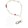 Shells Pendant For The Phone / Cord Length 44cm (22cm In The loop) / On Hand - White And Purple OEM