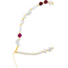 Shells Pendant For The Phone / Cord Length 44cm (22cm In The loop) / On Hand - White And Purple OEM