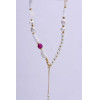 Shells Pendant For The Phone / Cord Length 44cm (22cm In The loop) / On Hand - White And Purple OEM