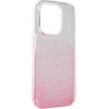 Shining Case For Iphone 15 Pro Transparent Pink OEM